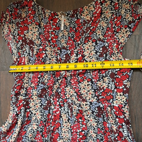 Free People Floral Print Cut-out Women's Dress Size Small - Picture 7 of 9